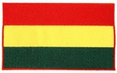 Applicatie Vlag limburg rood/geel/groen 12x7 cm