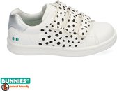 Bunnies JR 220140-900 Meisjes Lage Sneakers - Wit - Imitatieleer - Klittenband