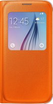 Samsung S View Cover PU Leder voor Samsung Galaxy S6 - Oranje