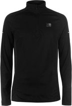 Karrimor Hardloop shirt lange mouw ¼ Zip - Runningshirt - Heren - Zwart - XL