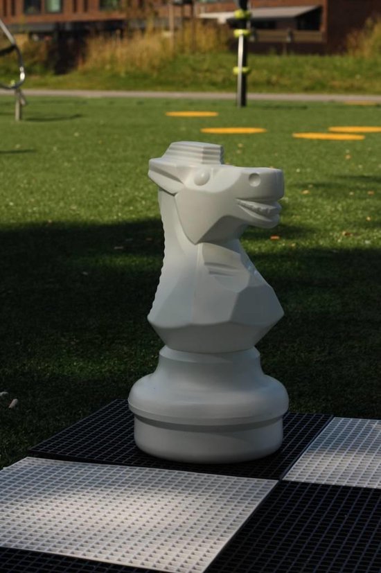 Afbeelding van het spel Schaakstuk, Paard 45 cm, Wit