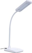 Witte bureaulamp LED verlichting 41 cm - Touchlamp - Dimbaar 3 standen - Kantoor/bureau accessoires/benodigdheden - Leeslampen/bureaulampen