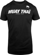 Venum Muay Thai VT T-Shirt - Katoen - Zwart - Wit - XL