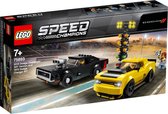 LEGO Speed Champions Dodge Challenger SRT Demon 2018 et Dodge Charger R/T 1970 - 75893
