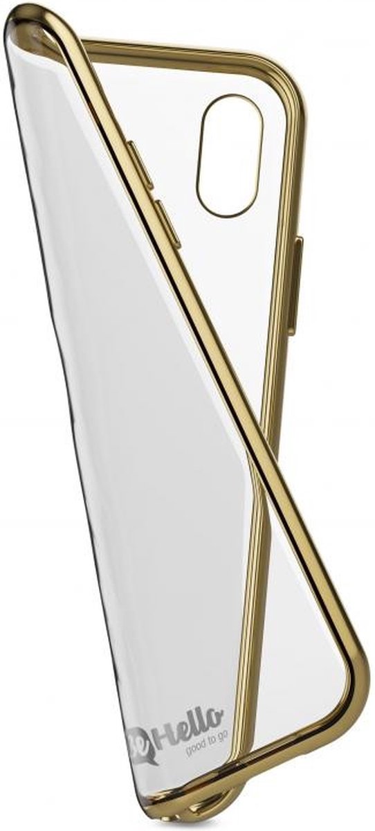 BeHello iPhone Xs/X Gel Case Chrome Edge Gold