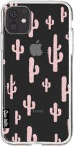 Casetastic Apple iPhone 11 Hoesje - Softcover Hoesje met Design - American Cactus Pink Print