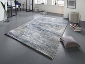 Design vloerkleed Trappes Elle Decoration - zilver/blauw 120x170 cm