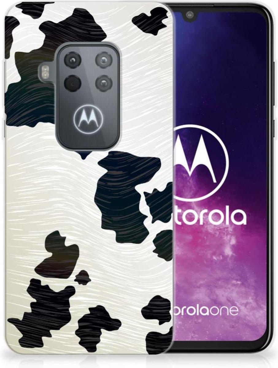 Motorola One Zoom TPU Hoesje Koeienvlekken