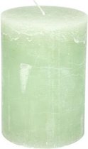 Stompkaars light green - KaarsenKerstkaarsen - Paraffine - 10x15cm