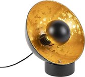 QAZQA magna yeyang - Industriele Tafellamp - 1 lichts - H 33 mm - Zwart Goud - Industrieel - Woonkamer | Slaapkamer