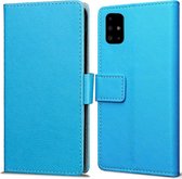 Samsung Galaxy A51 hoesje - Book Wallet Case - blauw