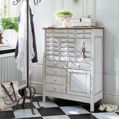 LOBERON Commode Fairfield wit/bruin