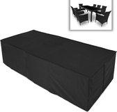 Afdekhoes - Tuinset - 8 stoelen en tafel - 307*136*88 - Zwart