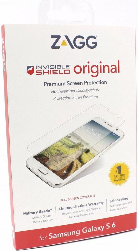 ZAGG Invisible Shield Glass screenprotector Samsung Galaxy S6