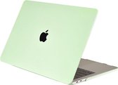 Lunso Geschikt voor MacBook Air 13 inch (2018-2019) cover hoes - case - Candy Honeydew Green
