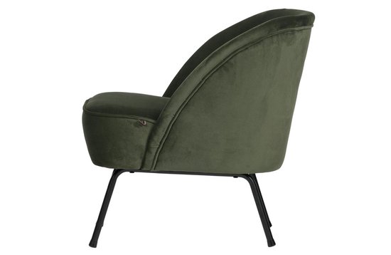 | BePureHome Vogue Fauteuil Fluweel Onyx 69x57x70 Draaifauteuil Vogue Leer Zwart