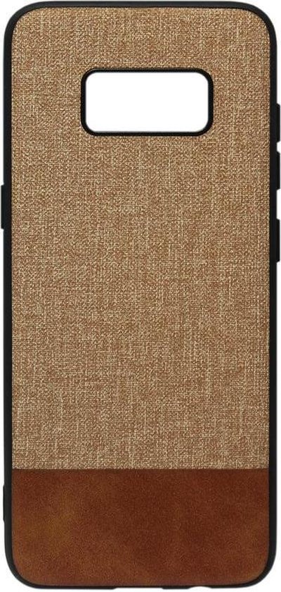 Coque souple en Siliconen ADEL pour Samsung Galaxy S8 - Design de Tissus marron