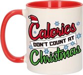 Grappige Kerstmis mok calories dont count at Christmas 300 ml