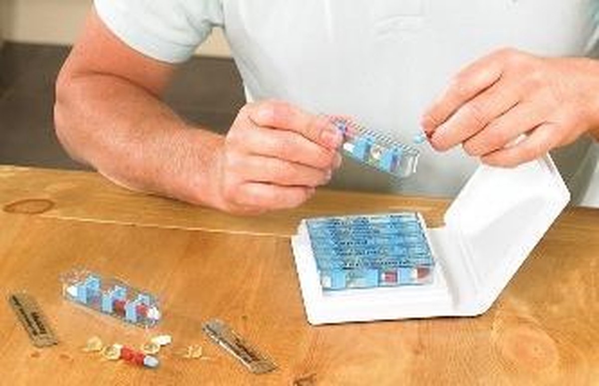 Adhome Pillendoos voor 7 dagen - 4 vakken per dag