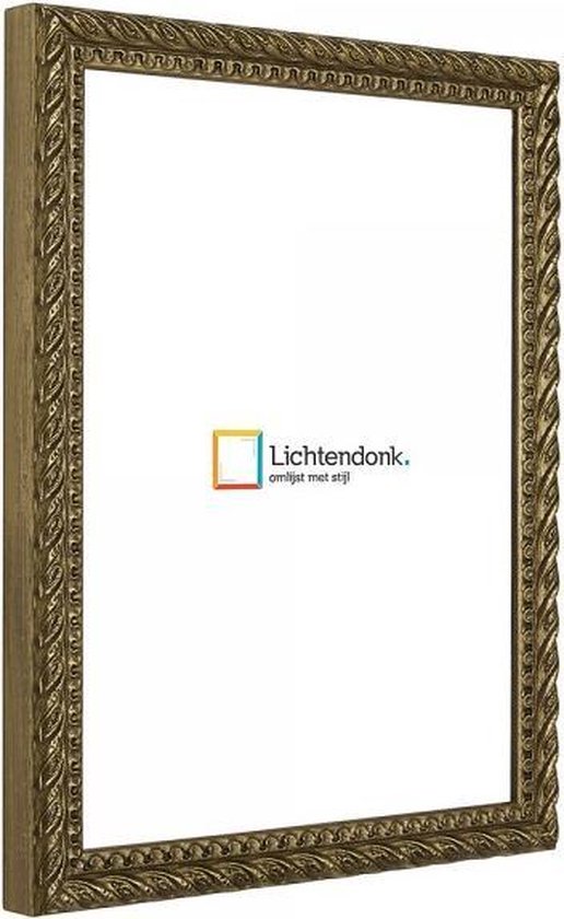 Fotolijst Barok Antiek Goud - Fotomaat 40x60 - Ontspiegeld Glas - Art.nr.  218-718 | bol.com