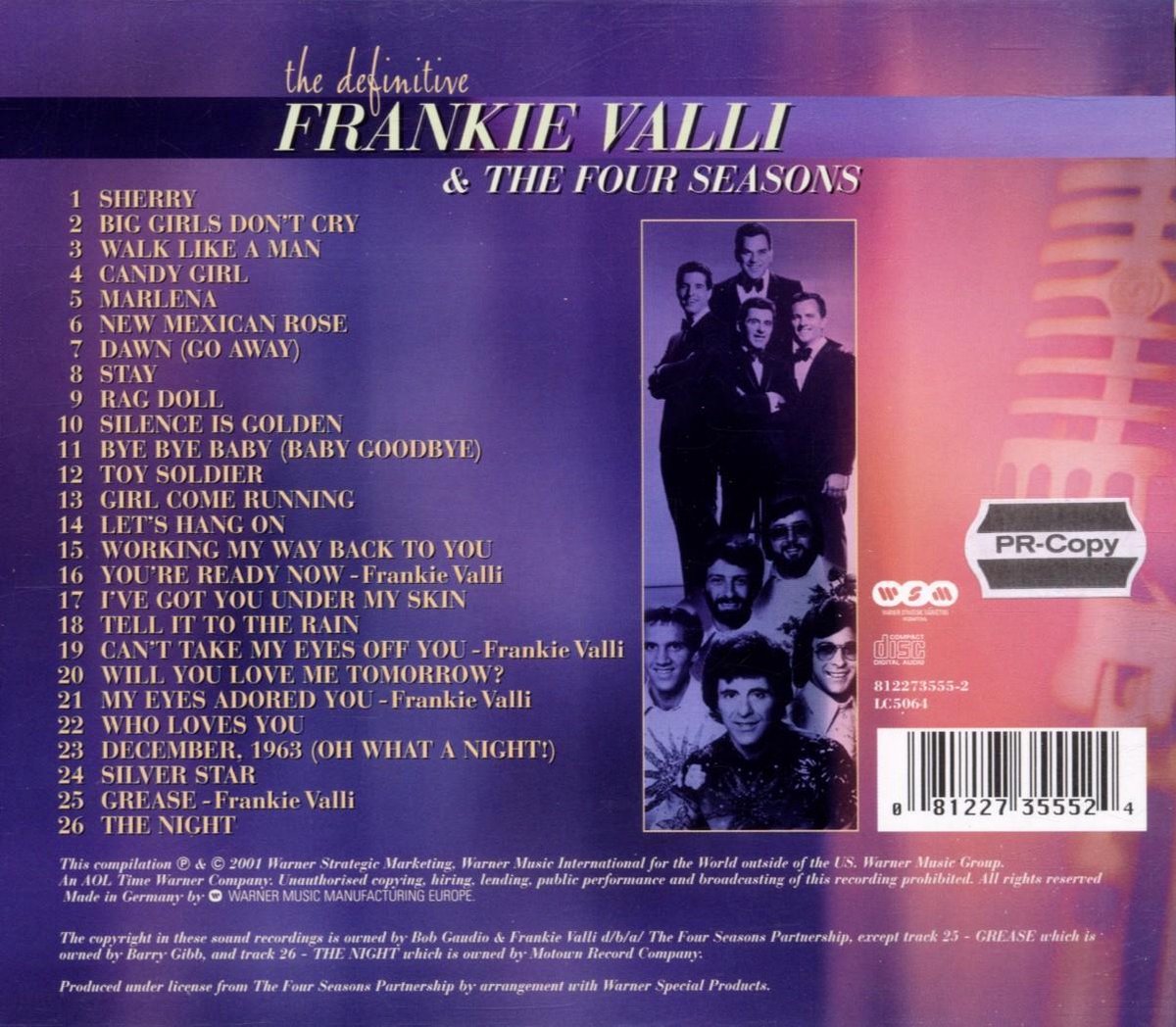 The Definitive Frankie Valli And The Four Seasons, Frankie