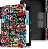 Tablet Hoes geschikt voor Lenovo Yoga Smart Tab 10.1 - Tri-Fold Book Case - Graffiti