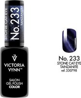 Gellak Victoria Vynn™ Gel Nagellak - Salon Gel Polish Color 233 - 8 ml. - Stone Cat Eye Tanzanite