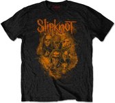 Slipknot Heren Tshirt -L- WANYK Orange Zwart