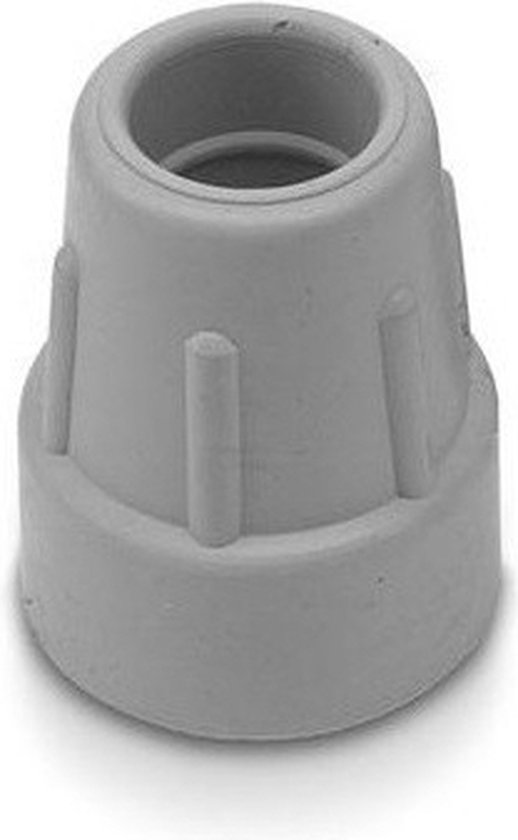 Dop wandelstok 19 mm Grijs - 2 stuks