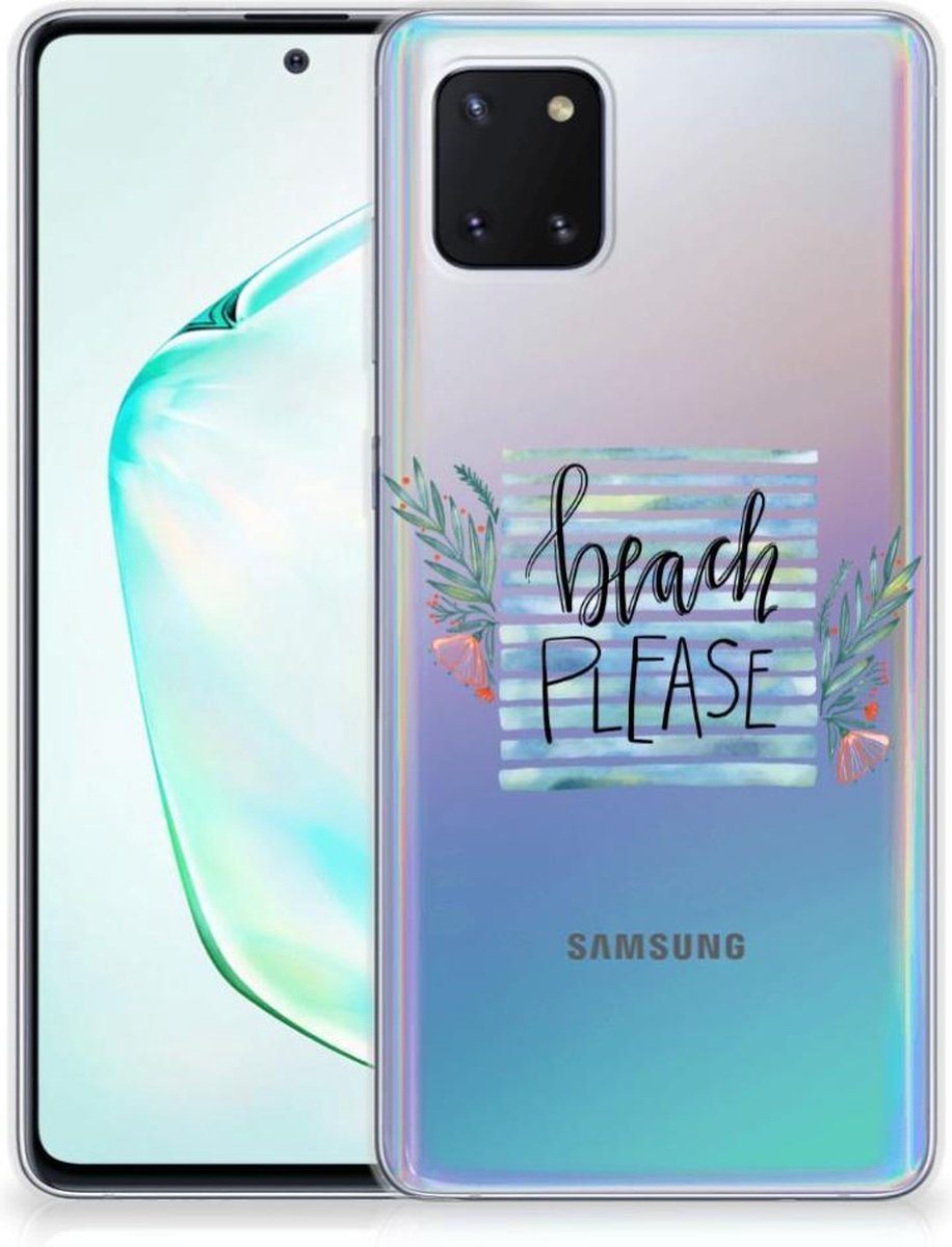 Back Cover voor Samsung Galaxy Note 10 Lite Telefoonhoesje met Naam Boho Beach