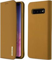 Samsung Galaxy S10 Plus hoesje - Dux Ducis Wish Wallet Book Case - Bruin