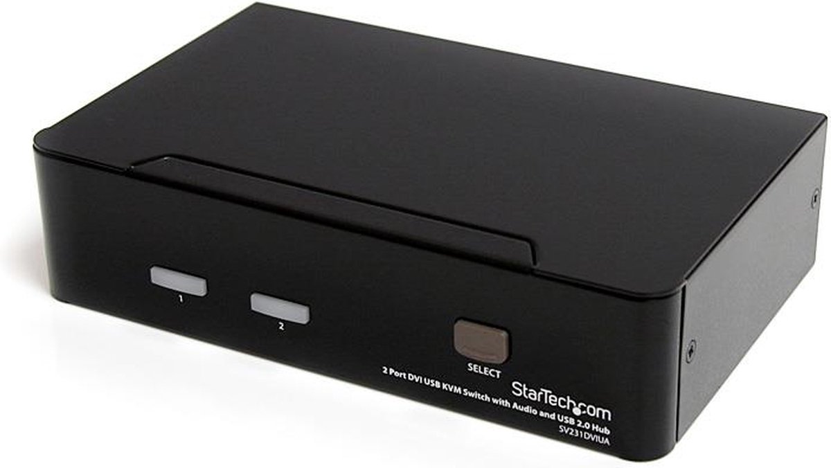 StarTech.com 2-poort DVI USB KVM-switch met Audio en USB 2.0-hub