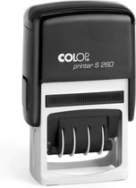 Colop Printer S260/D Zwart - Stempels - Datum stempel Nederlands - Stempel afbeelding en tekst