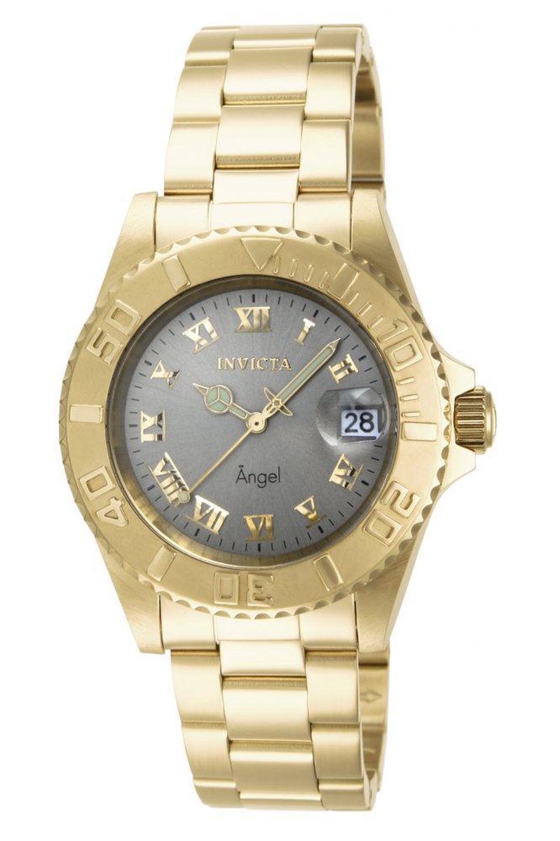 Invicta Angel 14366 - Horloge - Dames - Staal - Goudkleurig - Quartz - Ø 40 mm
