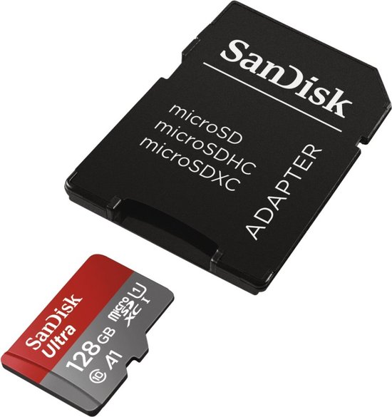 SanDisk Ultra Micro SDXC 128GB - UHS1 & A1 - met adapter