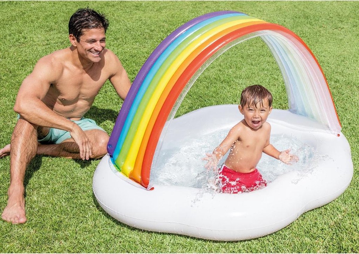 Intex Rainbow Piscine pour bébé gonflable 1-3 ans - Piscine