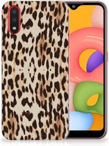 Samsung Galaxy A01 TPU Hoesje Leopard