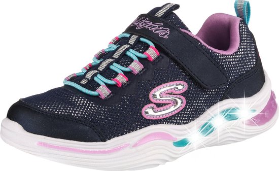 Skechers Power Petals sneakers blauw - Maat 32 | bol.com