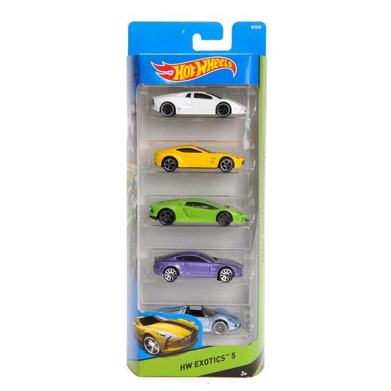Coffret cadeau Hot Wheels avec 5 voitures