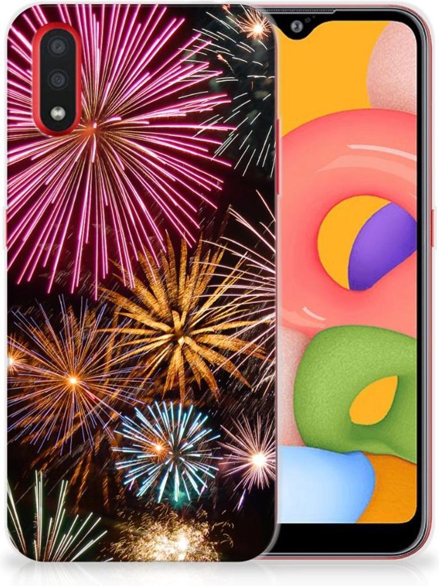 Samsung Galaxy A01 Silicone Back Cover Vuurwerk