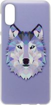 ADEL Kunststof Back Cover Hardcase Hoesje Geschikt Voor Samsung Galaxy A70(s) - Wolf Paars