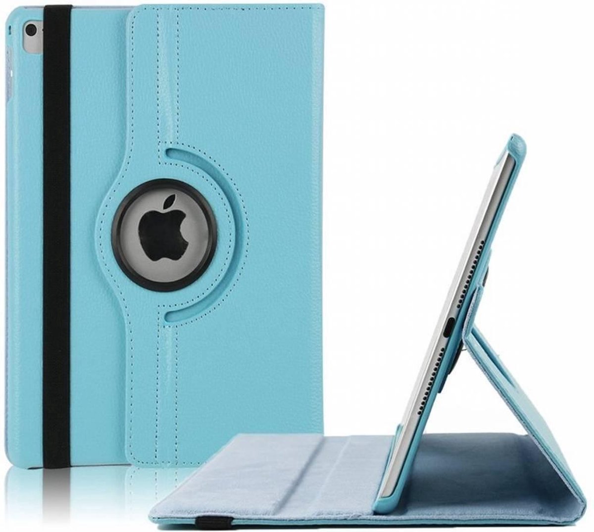 geschikt voor Apple iPad 9.7 (2018) hoesje 360° draaibaar Licht Blauw