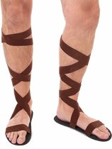 Schoenen Herenschoenen sandalen Handgemaakte Romeinse Griekse lederen sandalen 