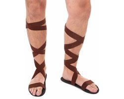 Vegaoo - Romeinse sandalen voor volwassenen - Bruin - One Size