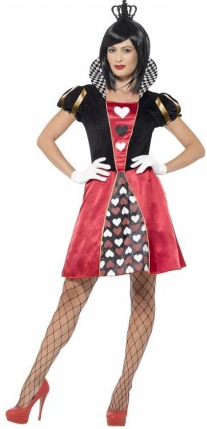 Miss Hartenkoningin Queen of Hearts kostuum voor | (-)