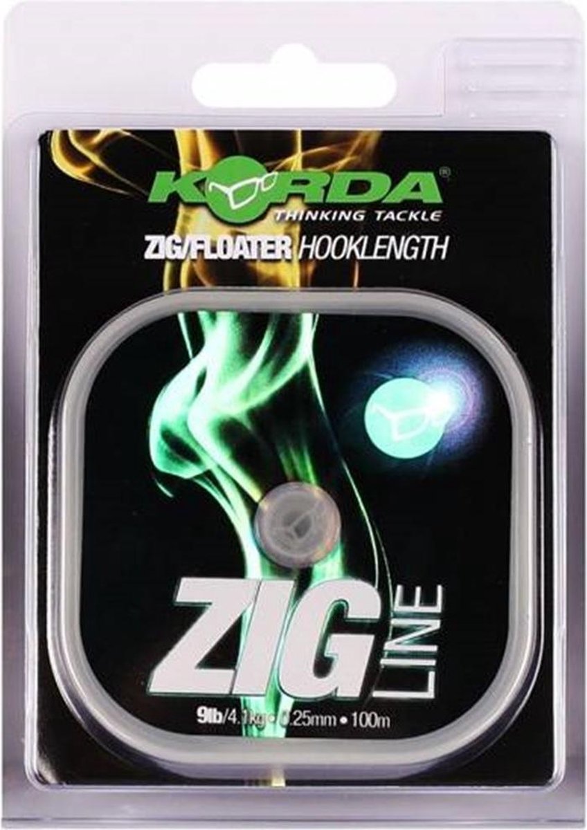 Korda Zig Line - 11lb - 5kg - 0.28mm - Transparant