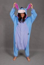 KIMU Onesie Eeyore Kids Suit - Taille 128-134 - Igor Donkey Costume Donkey Suit Blue Winnie The Pooh Jumpsuit Pyjamas Festival