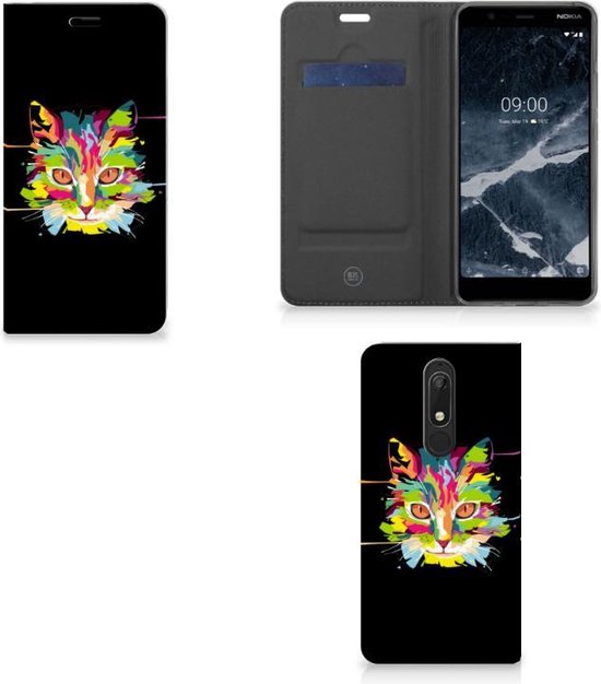 Nokia 5.1 (2018) Magnet Case Cat Color