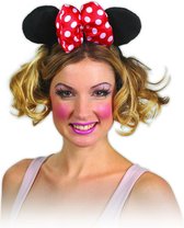 Rubie's Minnie Mouse Oren Met Strik Unisex Zwart/rood One-size