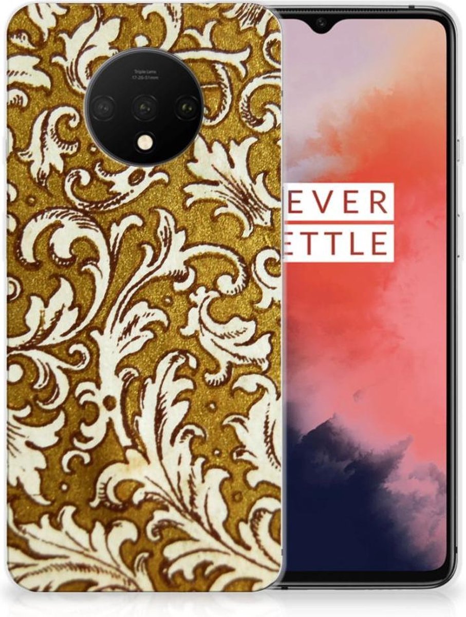 Siliconen Hoesje OnePlus 7T Barok Goud